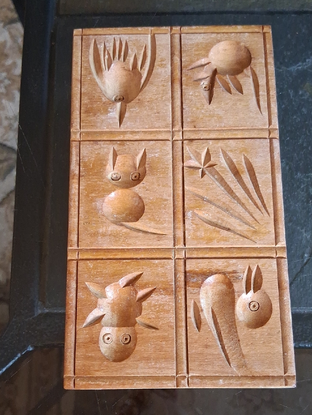 WOODEN SPRINGERLE COOKIE BOARD